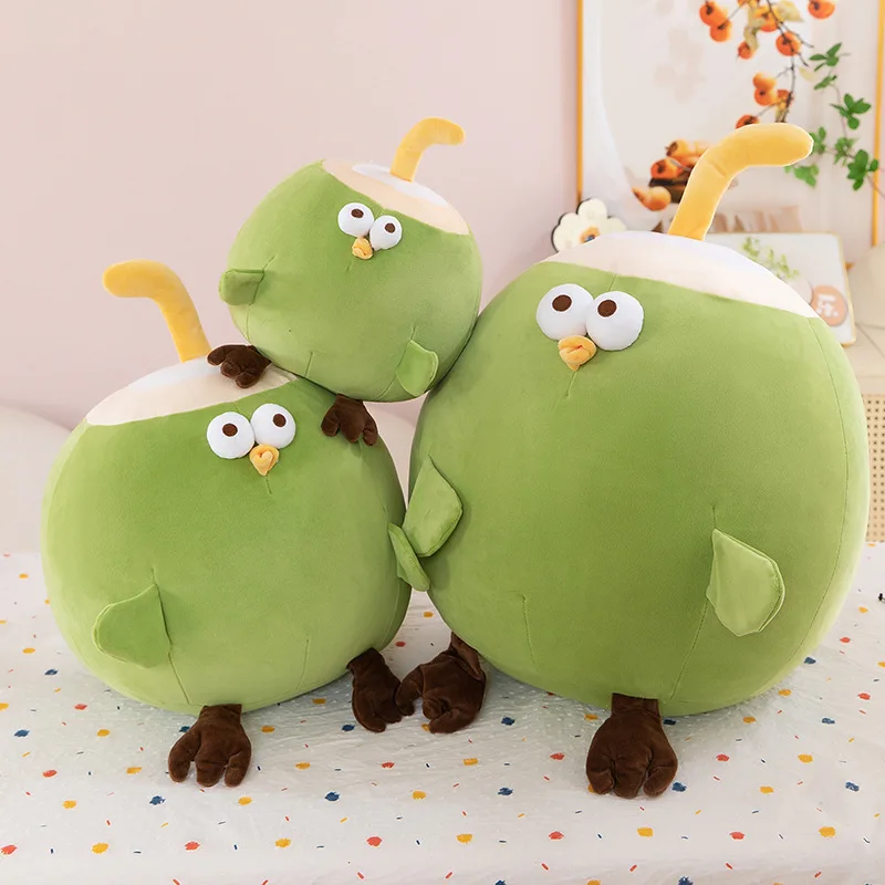 

New Playful Coconut Chicken Plushie - Soft and Cuddly Stuffed Animal Toy Adorable Plush Doll Gift for Children