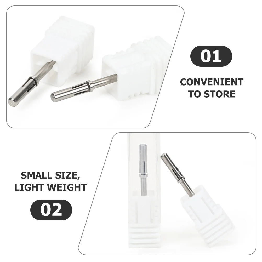 Nail Drill Shank Replacement Metal Manicure Art Polishing Head For Acrylic Nails Nail Salon Supplies Manicure Accessories