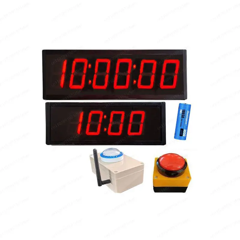 

Two-handed clapping double buttons start point finish point climbing race stopwatch hand-clapping voice timer