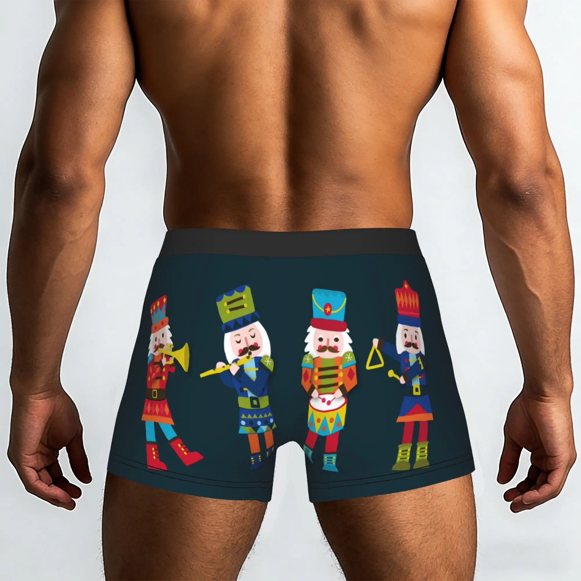 Customized Male Funny Nutcracker musical Underwear  Boxer Briefs Soft Shorts Panties Underpants