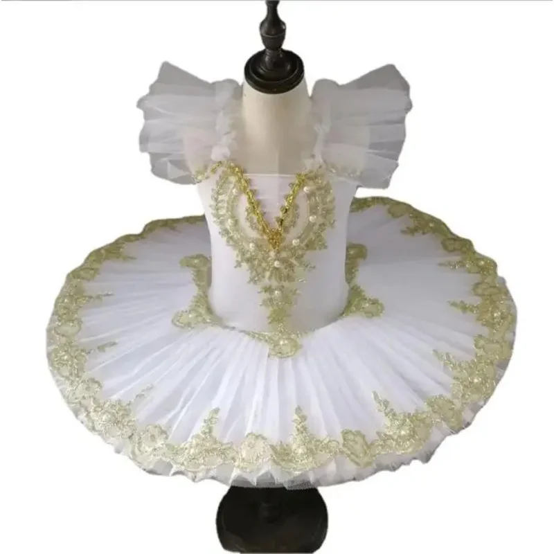 

Girl Professional Ballet Tutu Tulle Dress White Blue Pink Gymnastics Leotard Diamond Dance Costume Ballet Leotard Girl Ballerina