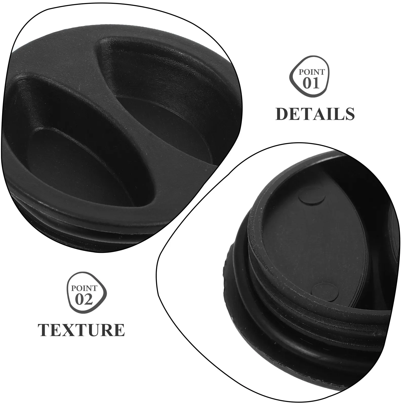 2Pcs Leakproof Drainage Umbrella Base Cover Outdoor Patio Umbrella Stand Weight Protector Rust Resistant Uv Rain Shield Black