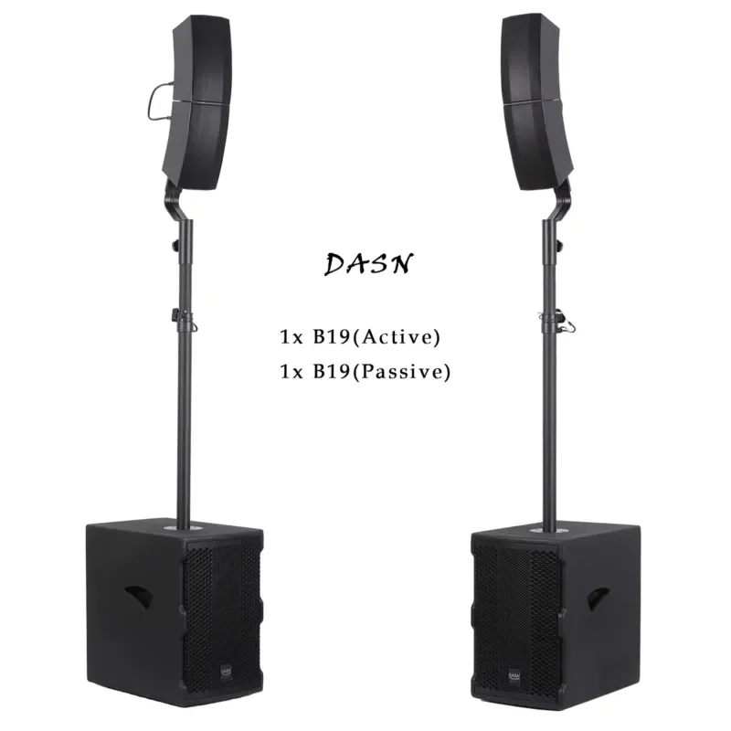for Dahn B19 4000W Peak 1000W RMS Active Passive Column Speaker 10 Inch Subwoofer Amplification System Indoor DJ Party Stage - view 3
