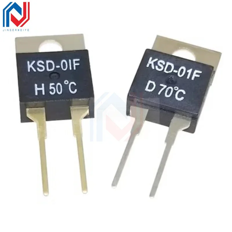 40 50 60 70 80 90 100 DegC NC Normally Closed NO Normally Open 1.5A Thermal Switch Temperature Sensor Thermostat KSD-01F JUC-31F