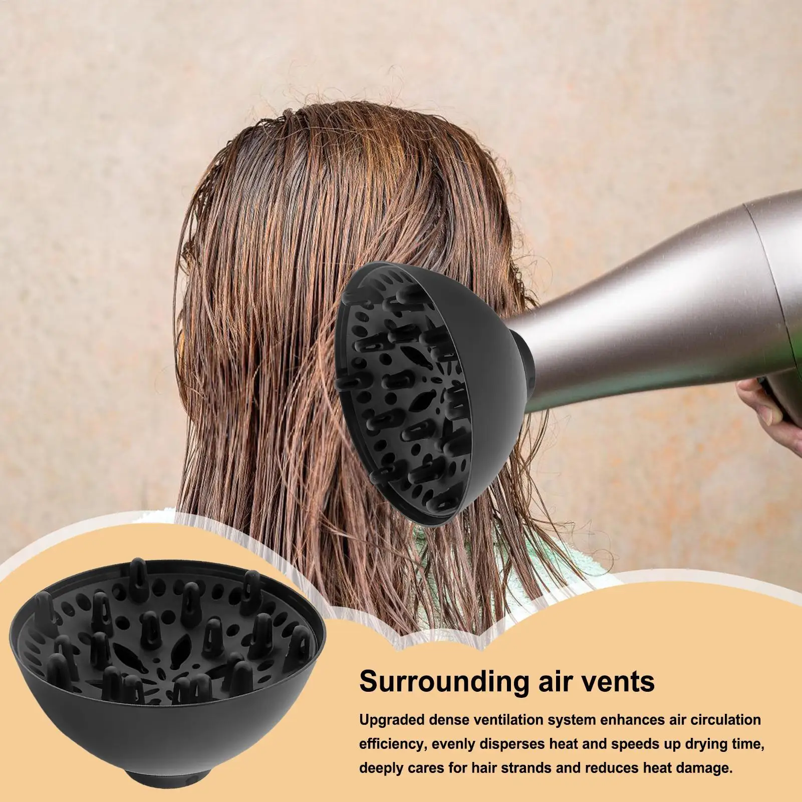 Professional Hair Diffuser for Styling and Curling