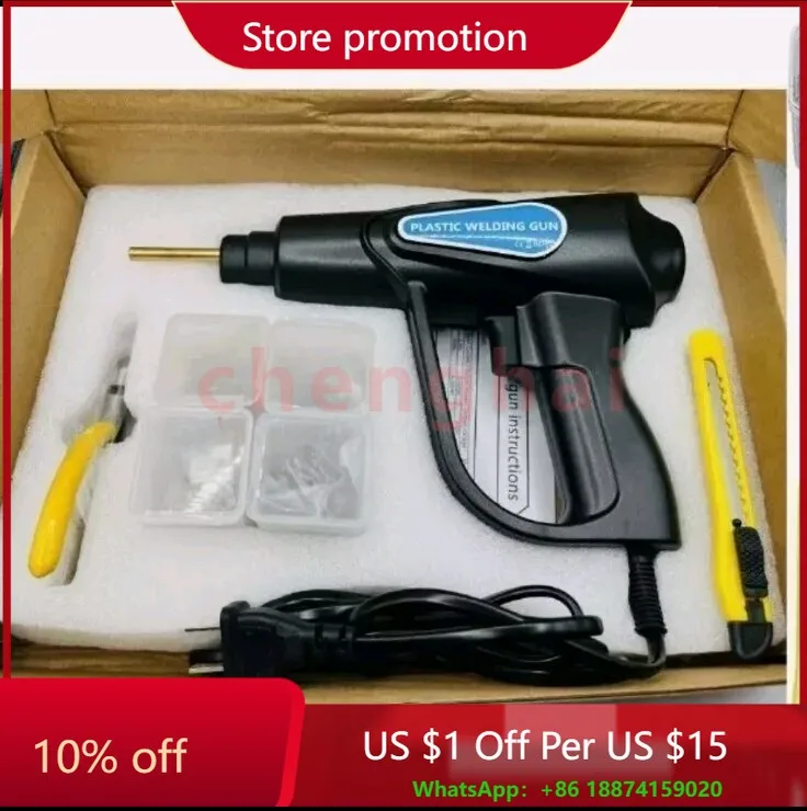 

100W Plastic Welder Bumper Repair Kit Welding Gun Soldering Tool 600Pcs Staples