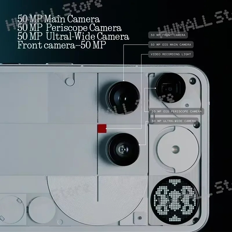 Nothing Phone (3) Qualcomm Snapdragon 8S Gen 4 6.67 AMOLED 120Hz Triple 50MP Camera 3 mics 6
