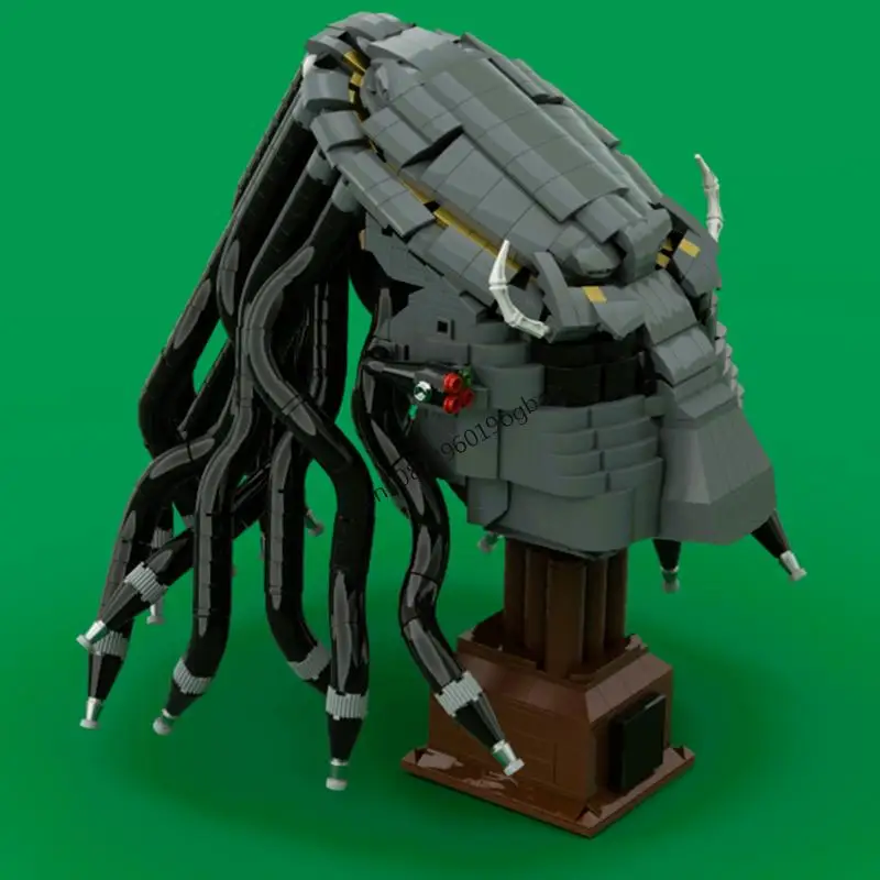 Nouveau 1546 pièces célèbre film alien MOC prédateur Jungle Hunter casque modèle bricolage idées créatives enfant jouet assemblage Puzzle cadeau d'anniversaire