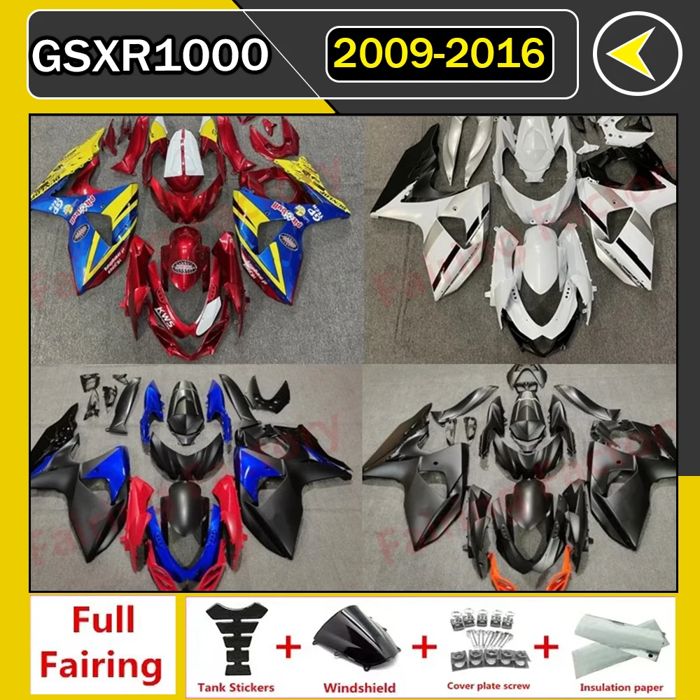 

for GSXR1000 2009 - 2016 GSX-R1000 K9 2010 2011 2012 fairing fit Motorcycle Injection Mold ABS Plastics Full Fairings Kit zxmt