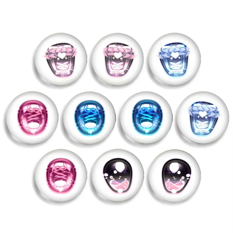 12MM-30MM Blyth Doll BJD Toy Bow Pattern Doll Eyes Round Anime Eyes Girl Toy Drop Glue Eye Jewelry 6