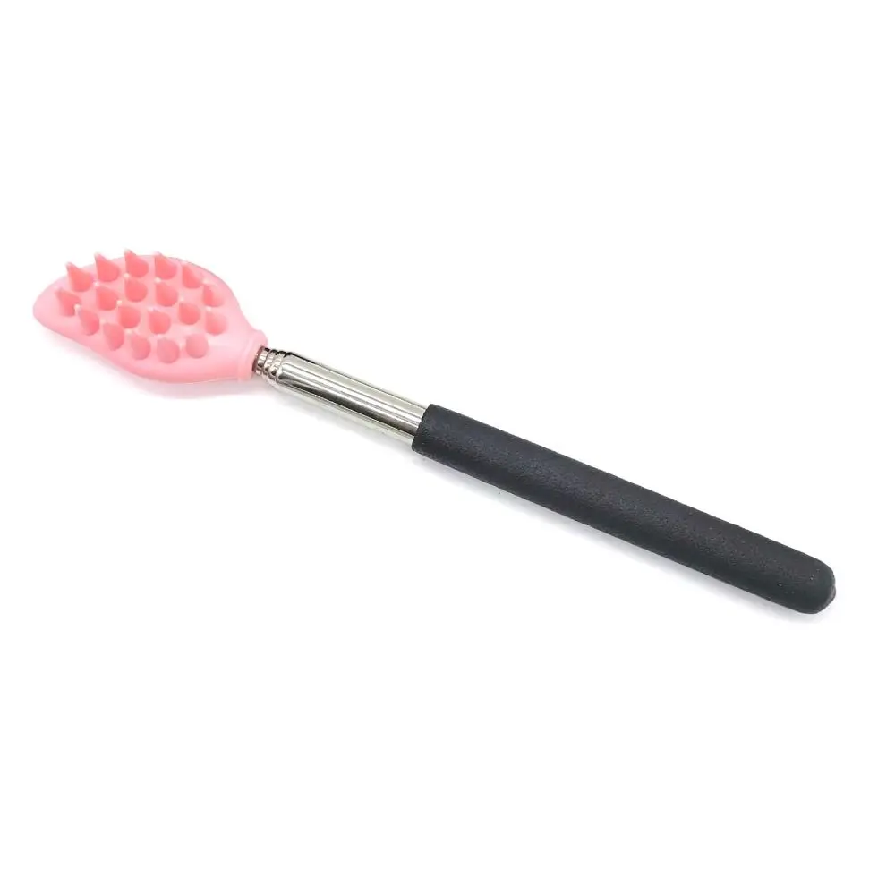 Back Scraper Massager Tool Silicone Massage Brush Telescopic Backscratcher Nose cleaning Scrubber Extendable Back Scratcher