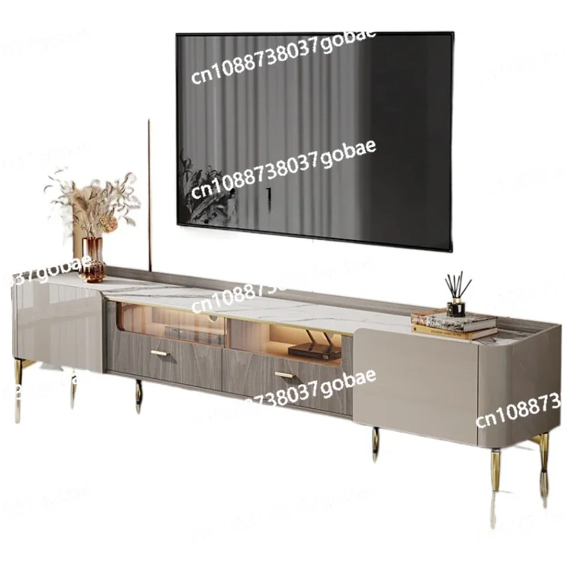 

ZC Stone Plate TV Cabinet Living Room 2023 New Modern Simple Small Apartment Coffee Table Combination