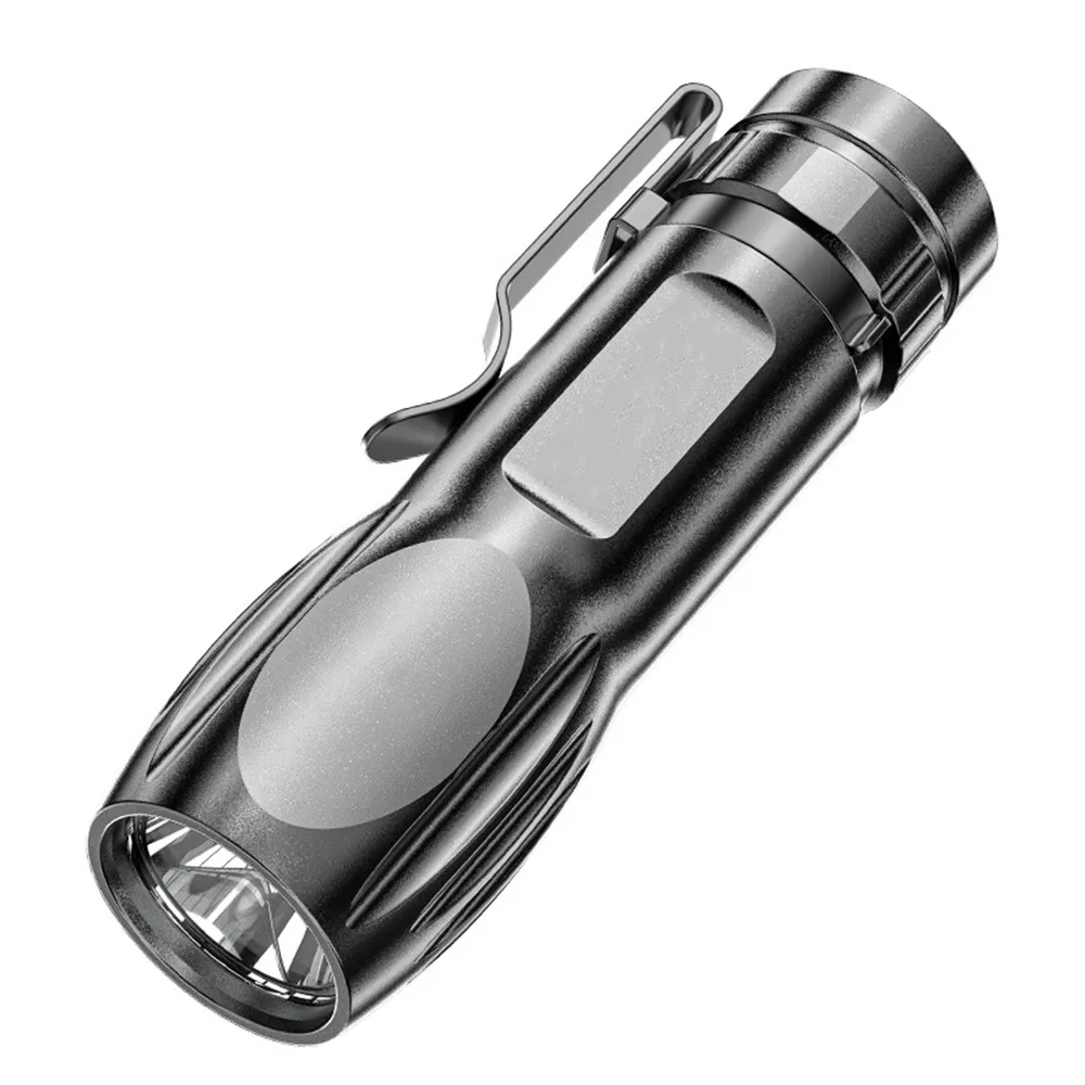 

Outdoor Abs Bright Light Flashlight Focused Long-Range Rechargeable Mini With Pen Clip Фонарик Linterna Led Alta Potencia 손전등 랜턴