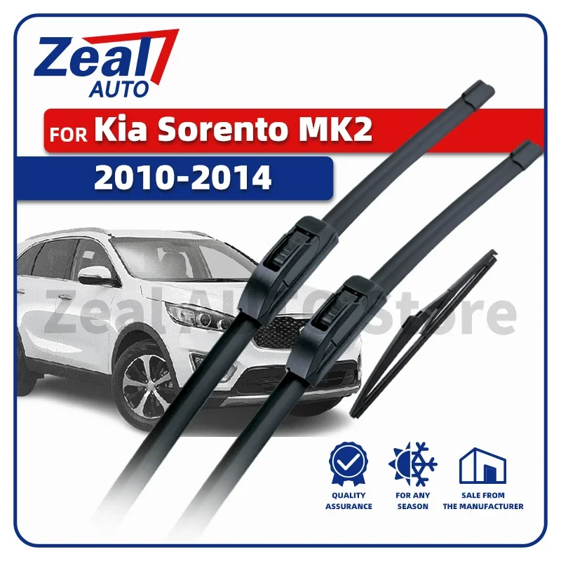 LHD Vorne Hinten Wischerblätter Für Kia Sorento MK2 2010-2014 2011 2012 2013 3 Stück Windschutzscheibe Windschutz 24 "20" 11 "Bürsten Zubehör