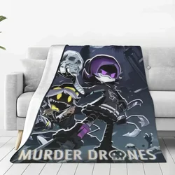 Robot Murder Droni V Coperta Uzi Doorman Horror Flanella Coperta da tiro Estate Aria condizionata Decorazione Copriletti morbidi e caldi