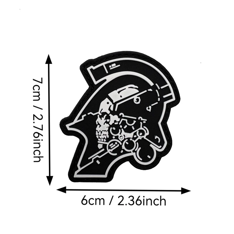 PVC デスストランディング 2 フックとループパッチ士気章ゲームアウトドア衣類バックパック diy パッチ夜光バッジステッカー