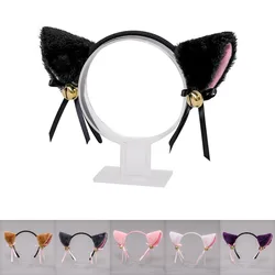 7 Colors Sexy Cat Ears Headband For Women Girls Plush Bell Hairband Cosplay Masquerade-party Costume Hair Accessories