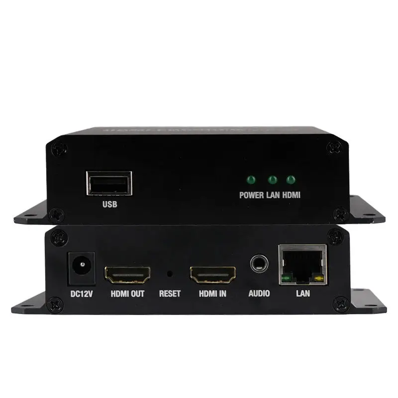 

SRT Live Streaming Video H.265 HEVC H.264 -Compatible Encoder with Loopout 1080P 60fps Ethernet Output AAC Audio