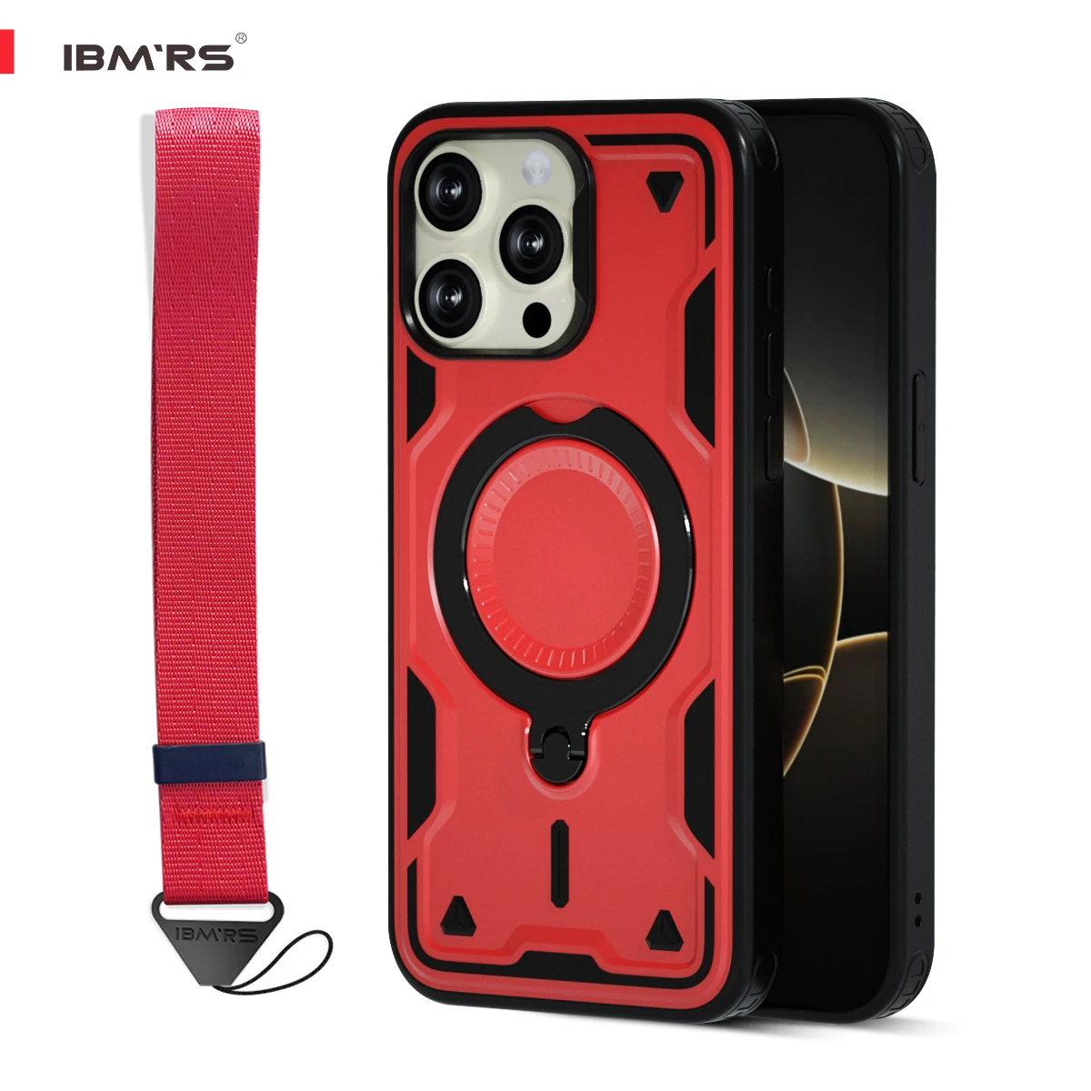 

For iPhone 12/12 Pro/12 Pro Max Case,Magsafe Kickstand Cover, Military Protection Lanyard