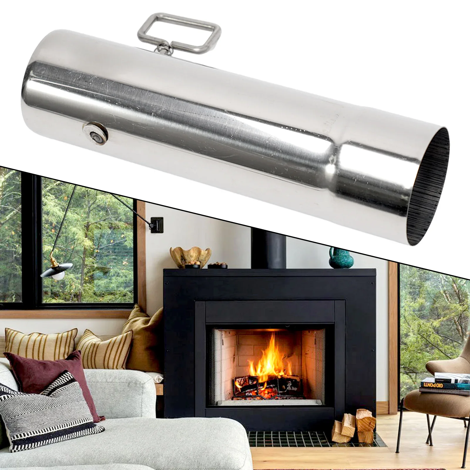 Fireplaces Anti-scalding Tube Woodstove Reliable Anti Scalding Tube for Protection When Using Wood Burning Stoves