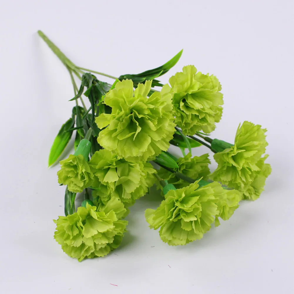 1 Blumenstrauß Nelke, UV-beständig, kein Verblassen im Freien, künstliche Blume, ewige Blumen aus Nelkenseide für Zuhause, Party, Hochzeit, Dekoration – Detail 9
