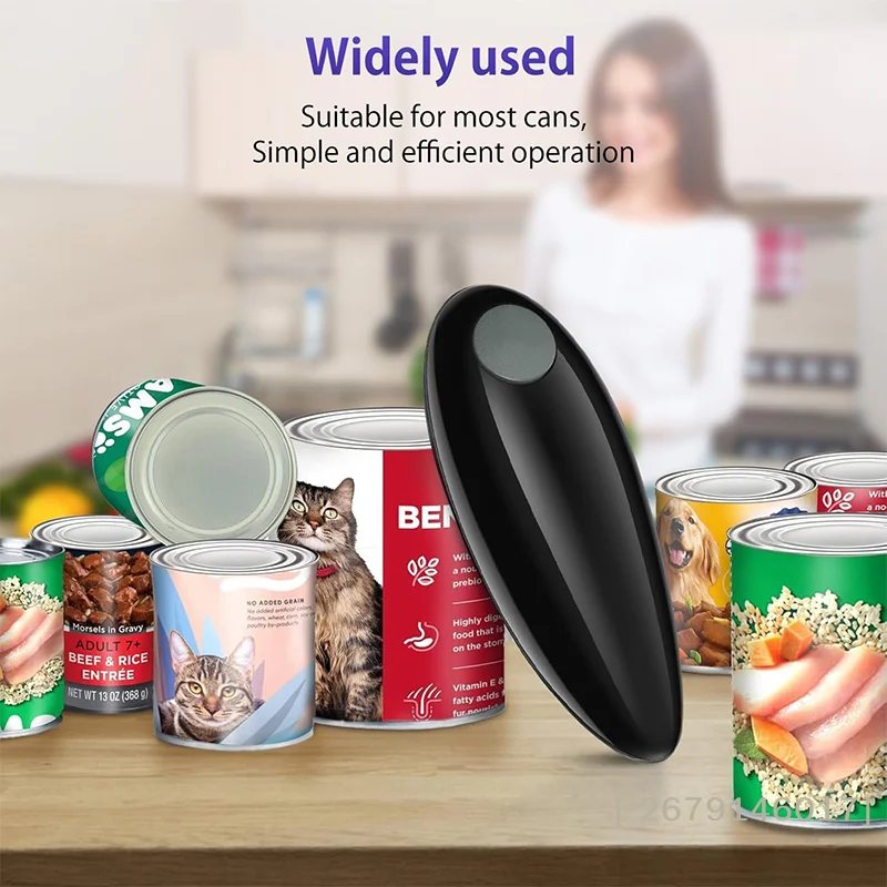 Hands-Free Electric Can Opener Automatic Bottle Opener, , Easy Kitchen Gadget for Cans, Jars, and Twist-Off Lids - view 4