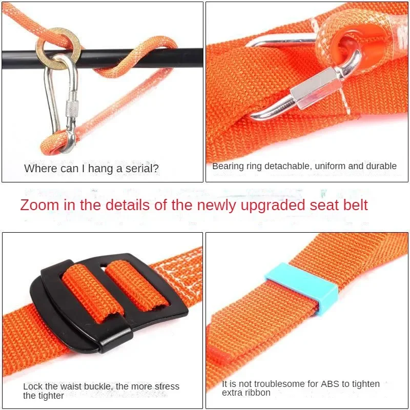 Outdoor Fall Prevention High-altitude Safety Rope Set Air Conditioning Construction Electrician Belt Wear-resistant Safety Belt