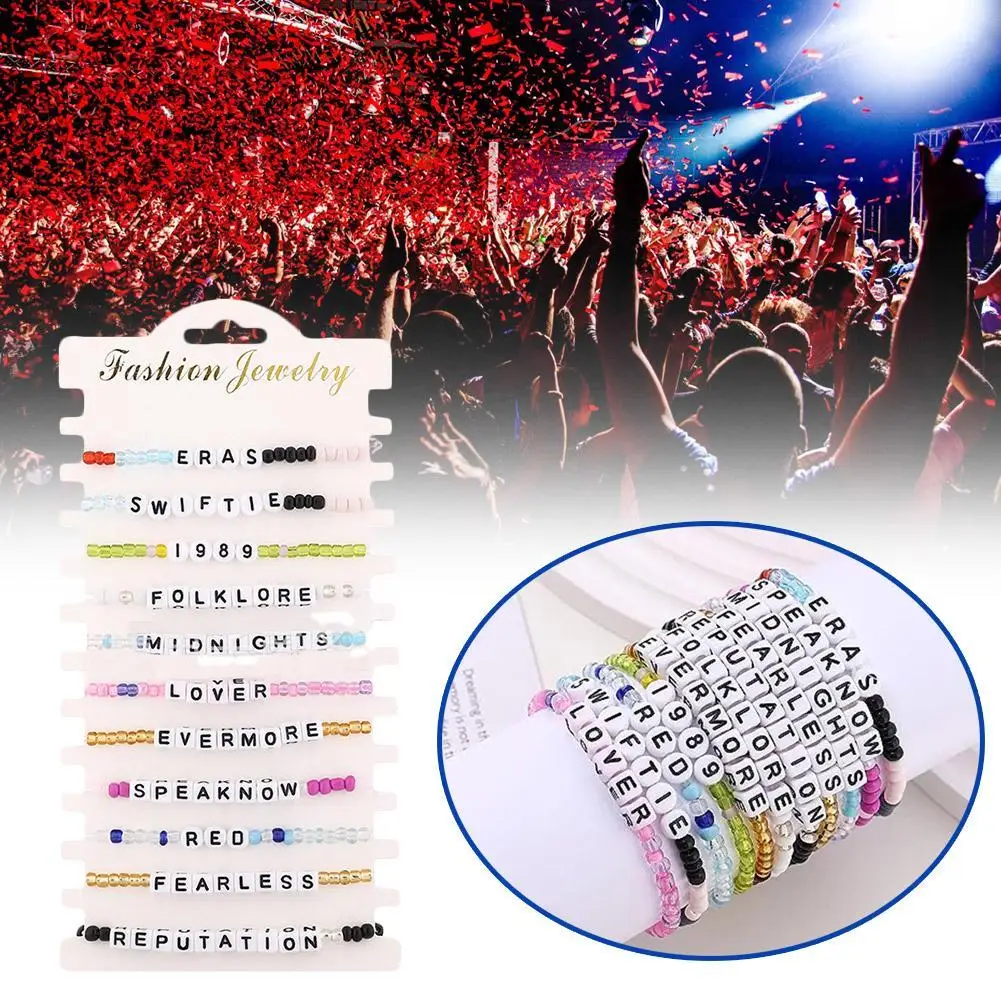 Handmade The Swift Lover Onlyfans Bohemian New The Eras Tour Concert Commemorative Bracelet Jewelry For Fans Friends Gift