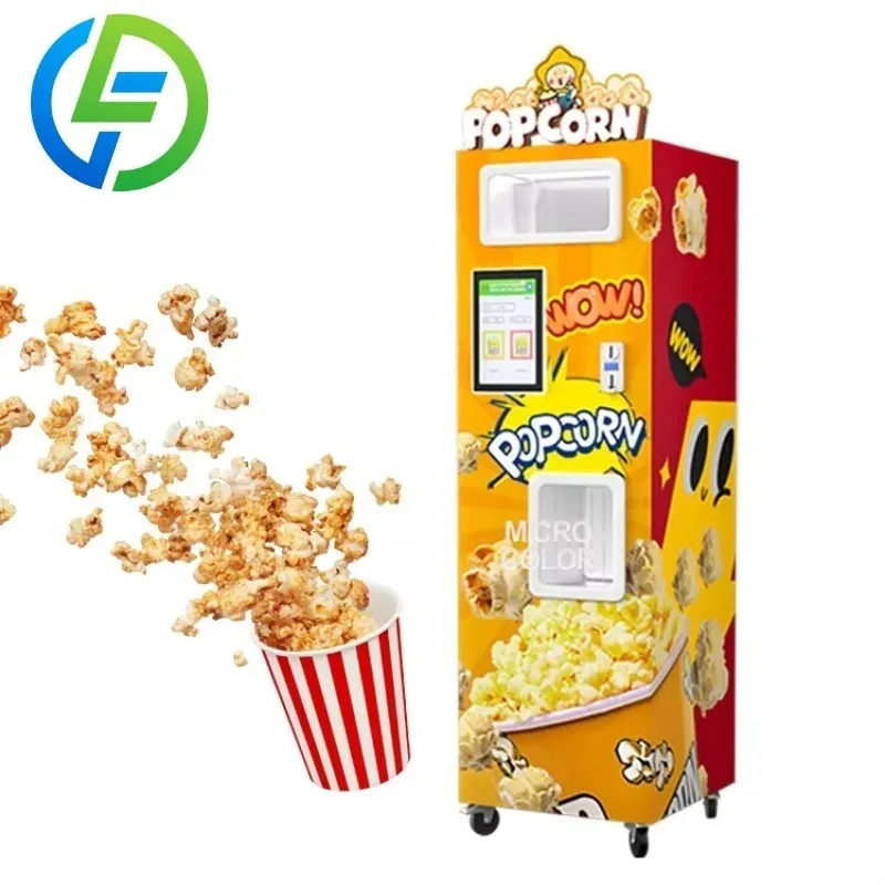 Customized Factory New Style Automatic Popcorn Vending Machine 110V/220V Commercial Use Simple Investment for Good Projects