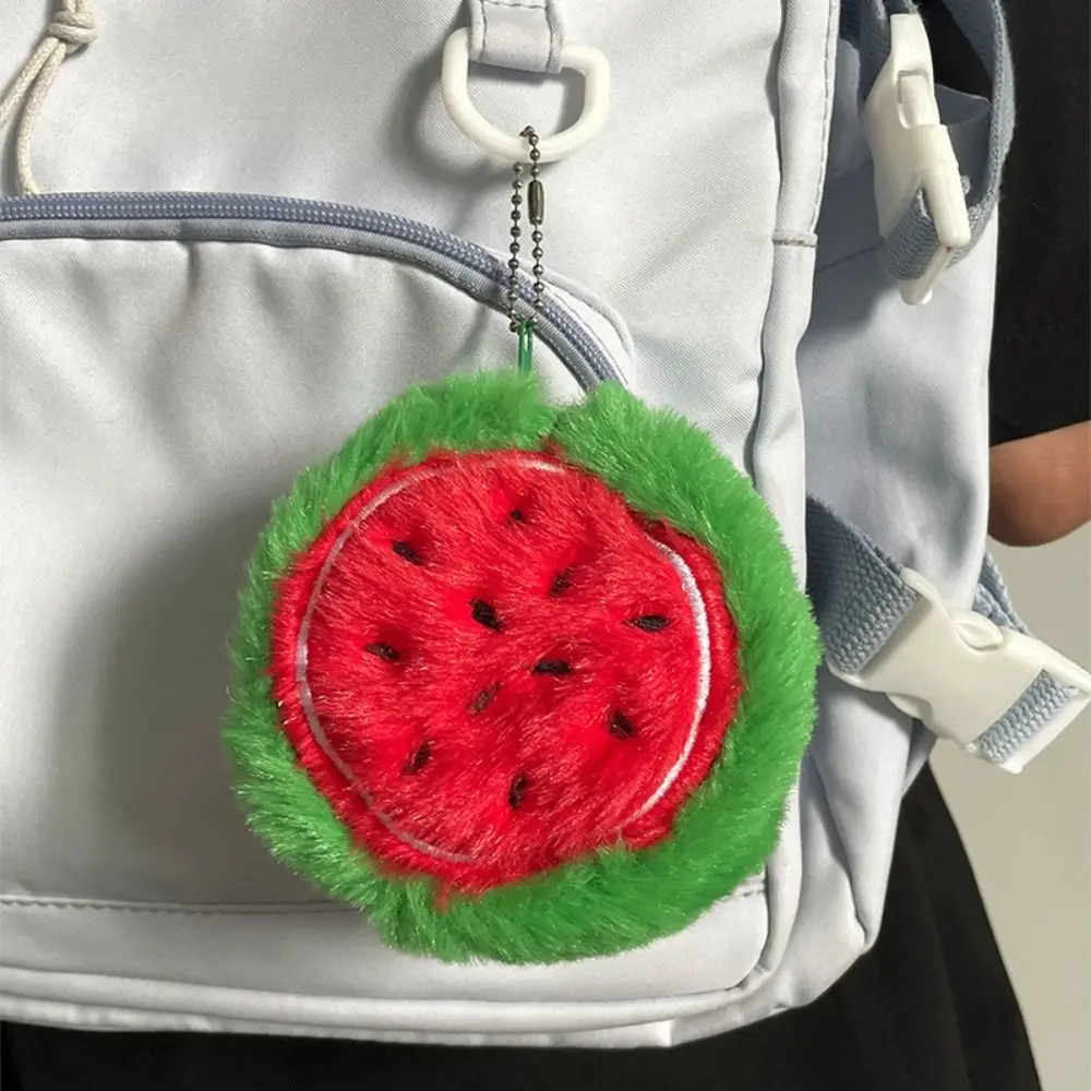 Mini porte-monnaie en peluche en forme de fruit doux pour femme, sac mignon de dessin animé, porte-clés, pendentif, ananas Harvey, sac de rangement