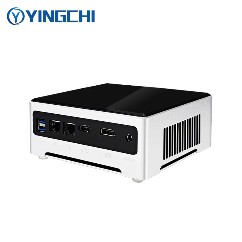 YINGCHI คอมพิวเตอร์ขนาดเล็ก Intel Core 11th I5 1135G7 I7 1165G7 2 LAN DP และ HD Dual พอร์ตสำนักงานบ้านคอมพิวเตอร์เดสก์ท็อป