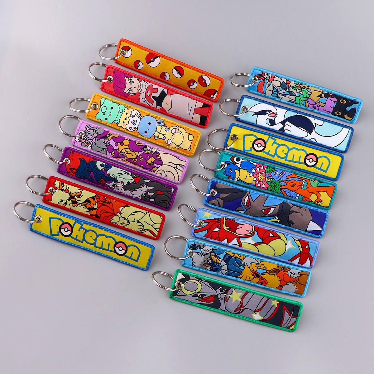 Cute Elf Series Anime Key Tag Embroidery Key Ring For Motorcycles Cars Bag Backpack Chaveiro Embroidery Key Fobs Fashion Gifts image 6