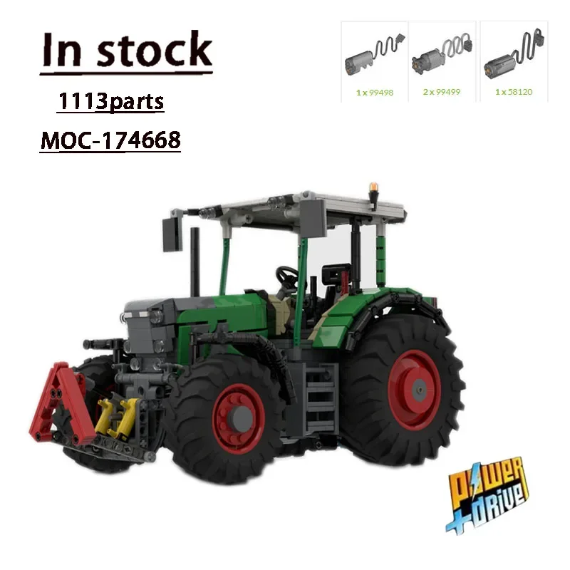 MOC-174668 Agricultural Tractor MOC-151615 Transport Harvesting Transporter Series Merge Assembly Splicing Building Block Model