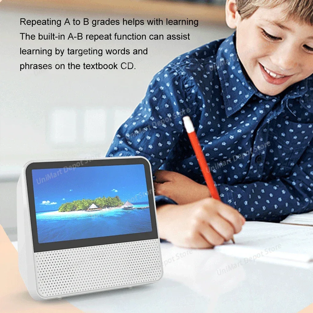 Multi functional portable CD/VCD/DVD Bluetooth player 7-inch 1024x600 high-definition touch screen rechargeable dual speakers