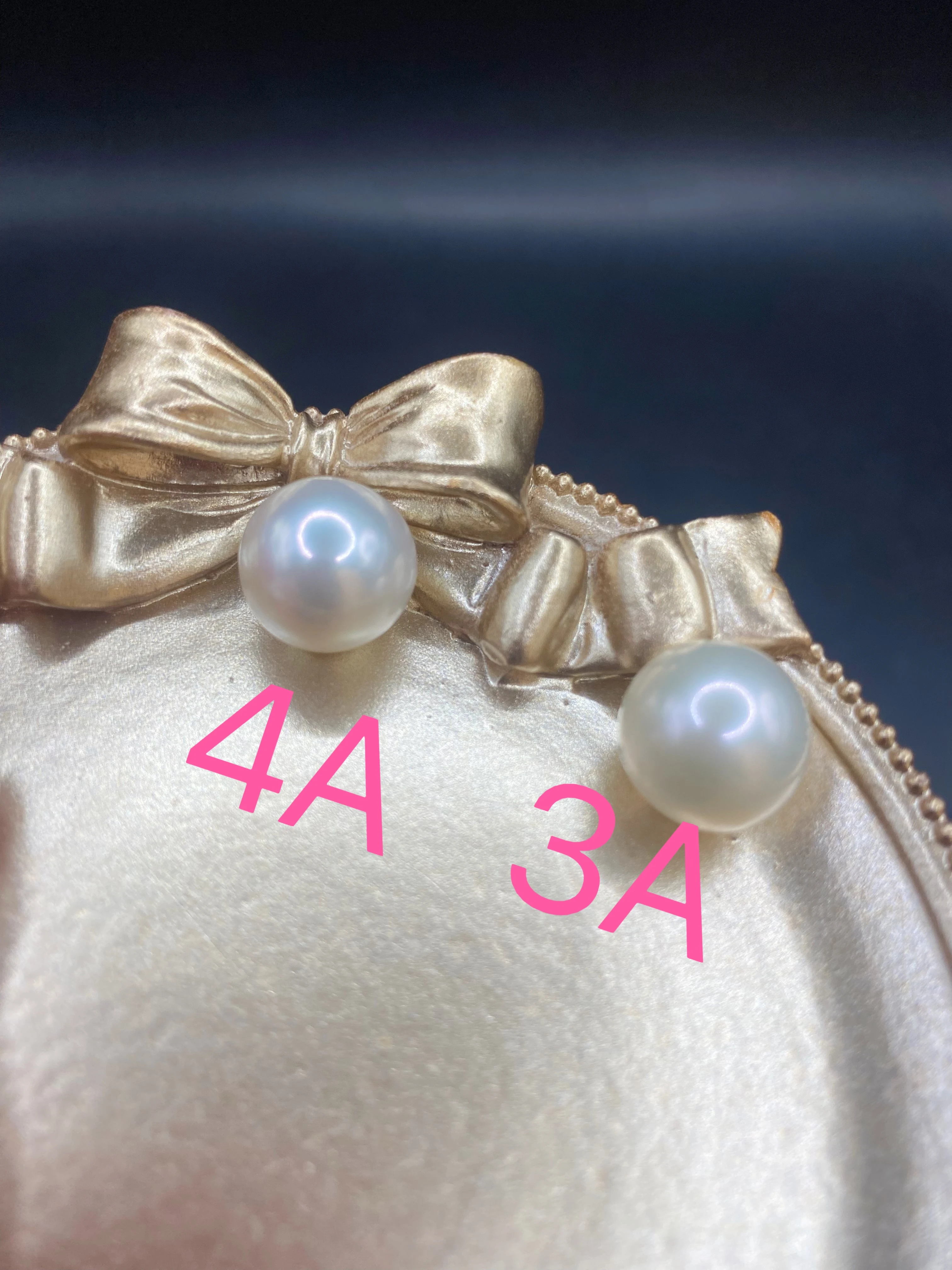 Natural Pearls With Half Hole Beads 2A 3A 4A Quality Freshwater Round Pearl for Make Wedding Rings Earrings Jewelry Findings