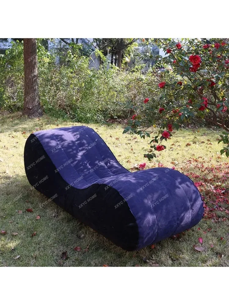 Inflatable Air Sofa For Adult Couple Love Game Chair With 4 Handcuffs Beach Garden Outdoor Pillow Foldable Furniture Rest Night