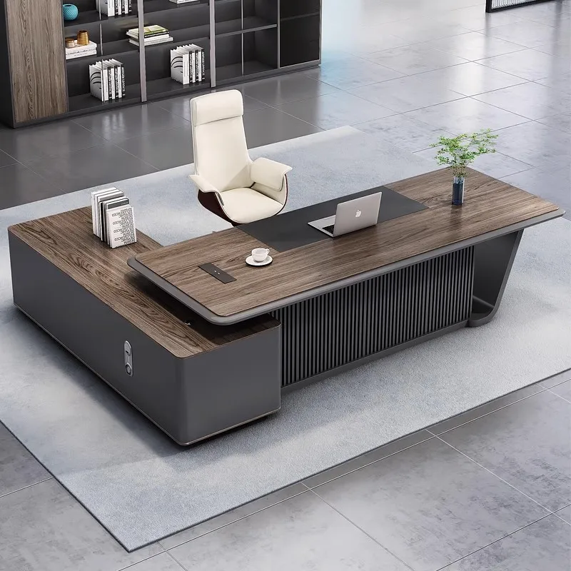 

Легкий роскошный стол Boss, 2-метровый стол, новый китайский простой современный офисный стол и стул, комбинированный стол президента-менеджера