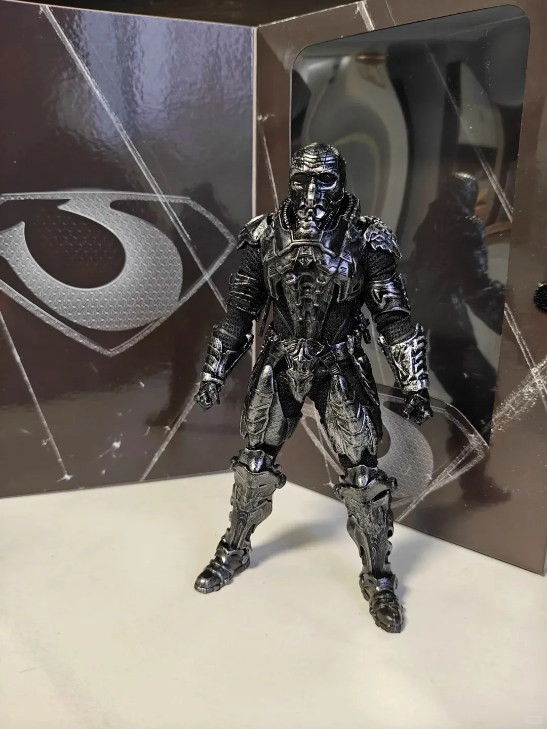 En Stock Original PSERTOYS 1/12 échelle militaire commandant acier Krypton général dru-zod figurine modèle jouets ornement cadeaux