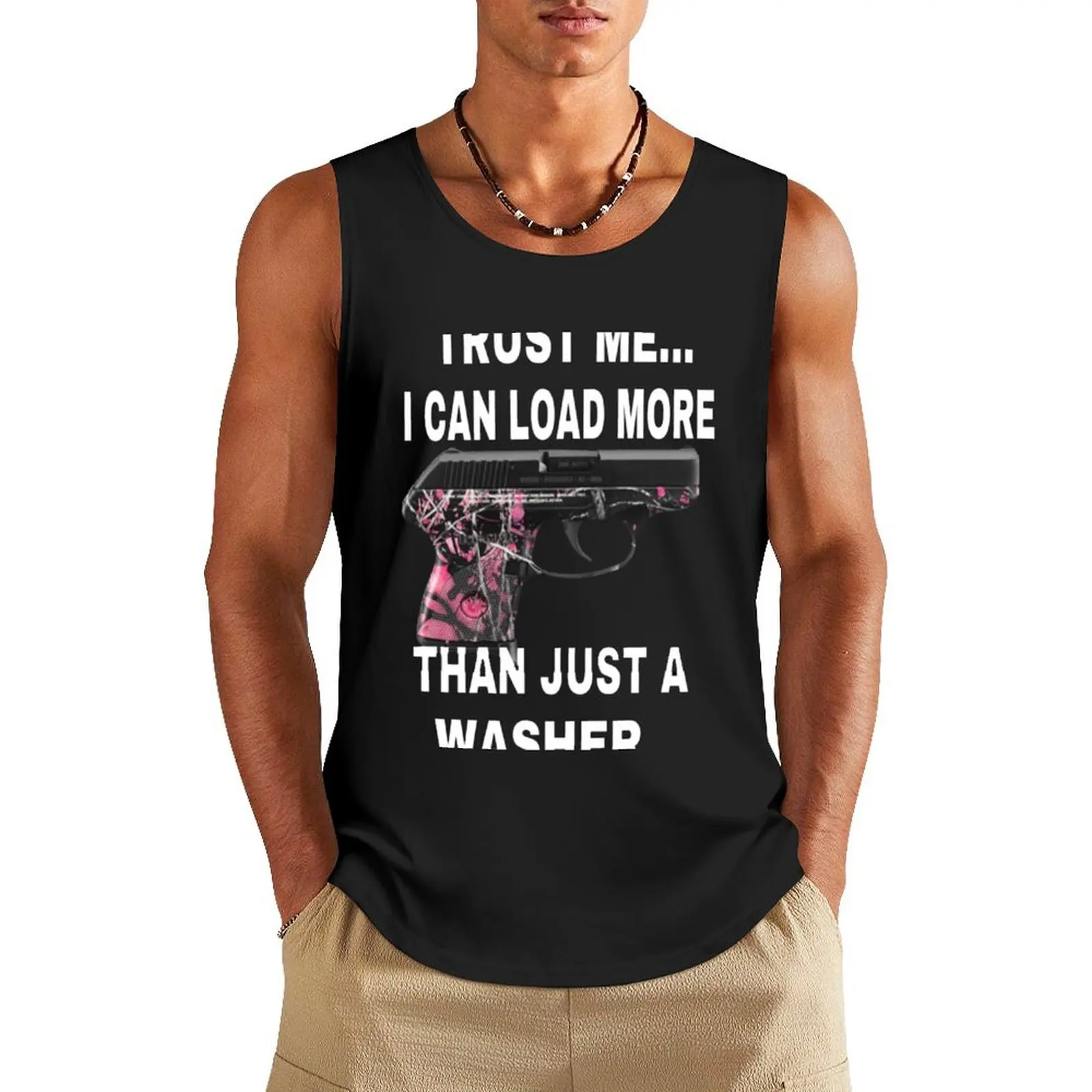 

Girls and guns Tank Top gym clothes man clothes for men summer sleeveless