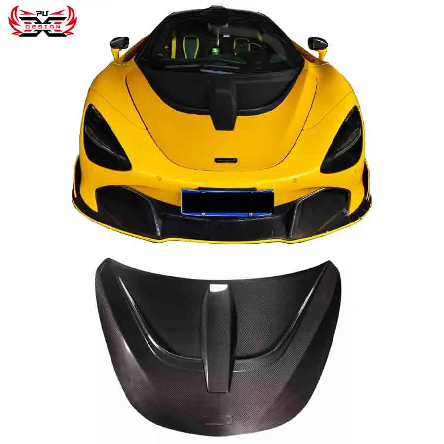 

Dry Carbon Fiber Front Bumper Front Bonnet Hoot Cover for McLaren 720S Body Kit.