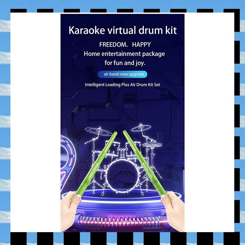 

ABME Electric Air Drumsticks Professional Air Drum Electronic Virtual Air Drum Drumsticks Pedals For Adults Kids