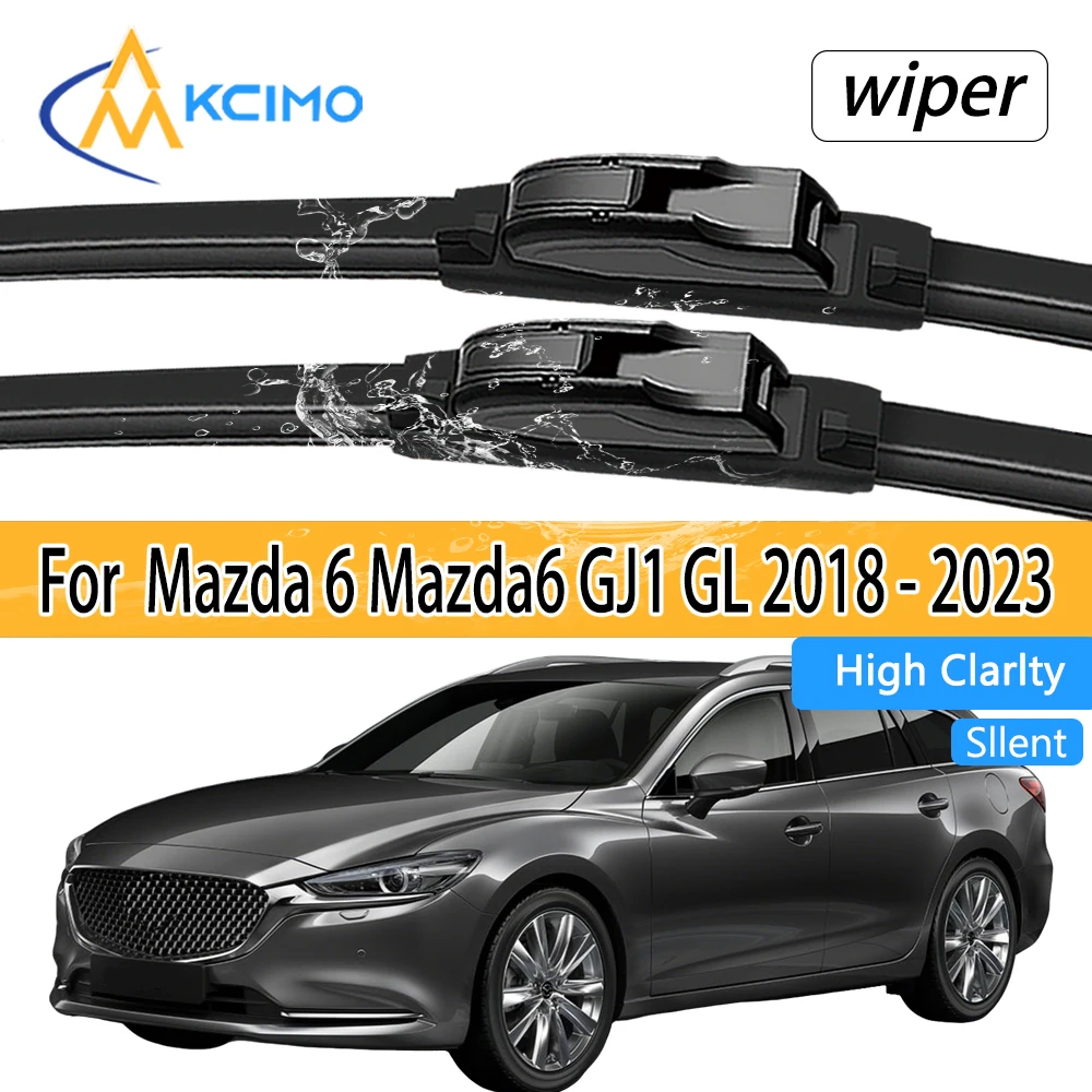

For Mazda 6 GJ1 GL 2018 - 2023 Front Windshield Wiper Blades 2pcs Windscreen Window Accessories