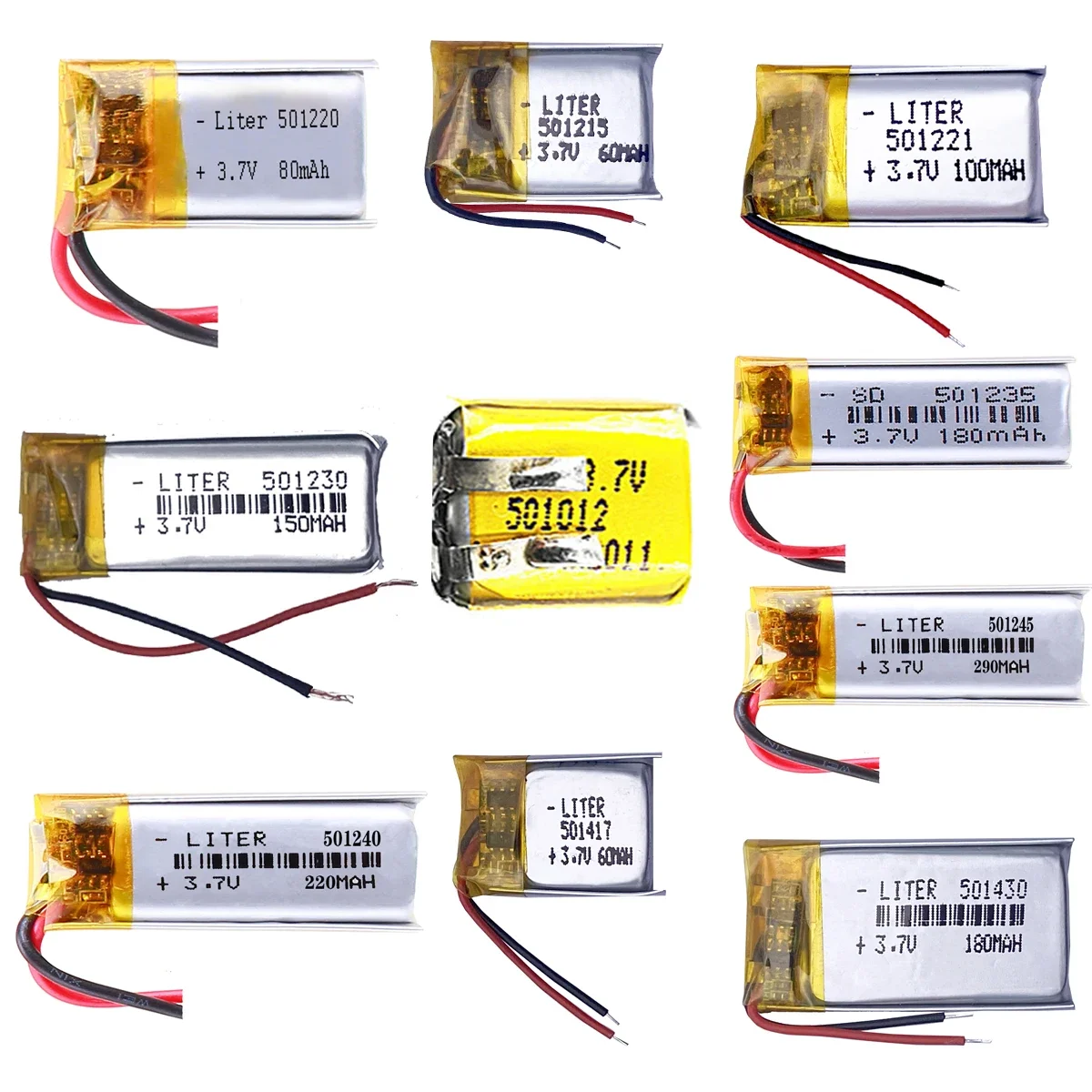 3.7V Li-Polymer Rechargeable Battery for GPS Navigator, MP5, Bluetooth Headset PS4 Mp4 Mp5 DIY PAD DVD E-book