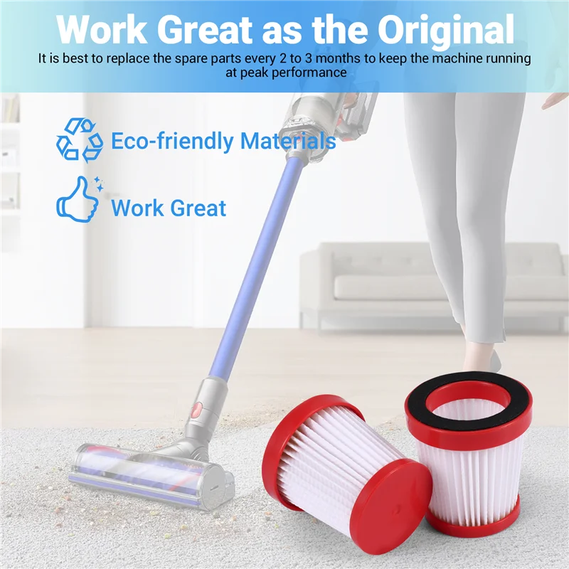 AB43-5Pcs สําหรับ Xiaomi Deerma VC01 เครื่องดูดฝุ่นมือถืออุปกรณ์เสริมกรองฝุ่นแบบพกพา