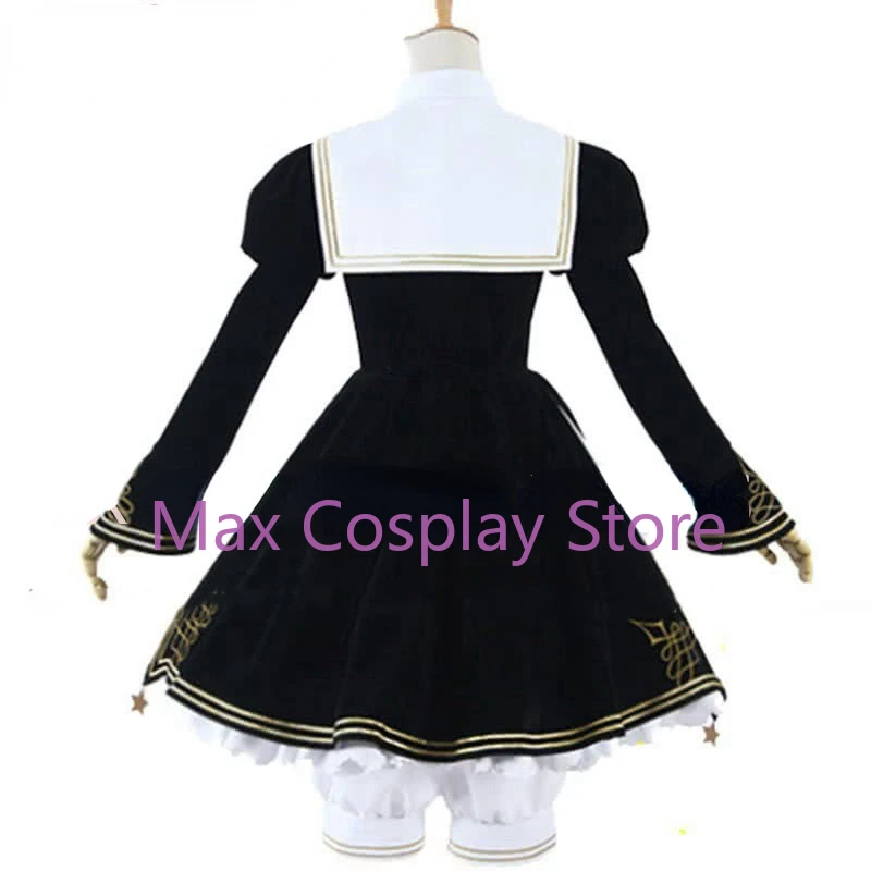 Cardcaptor Sakura KinomPain Anime Cosplay Costume, robe Lolita, perruque noire, taille personnalisée XY, Max