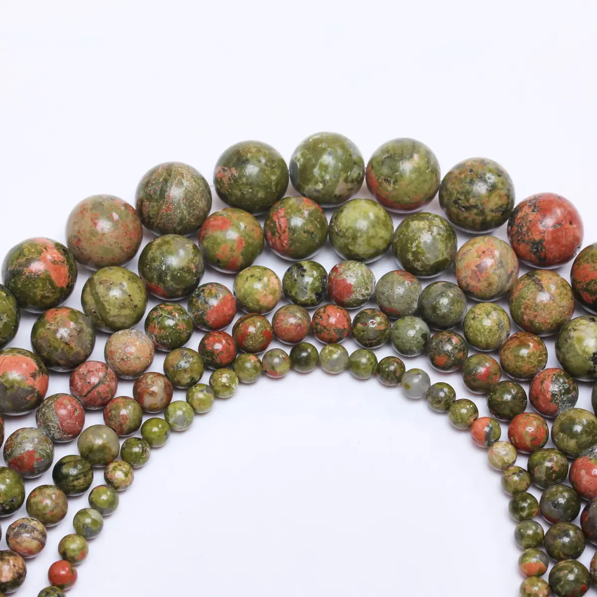 4 6 8 10 12mm Natural Unakite Stone Spacer Loose Beads Jewelry Making For Necklace Bracelet Round DIY Wholesale