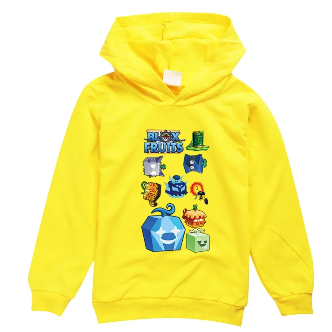 New Game Blox Fruits Hoodie Kids Spring Autumn Clothes Baby Girls Cartoon Hoodies & Sweatshirt Junior Boy Outfits Children Coats