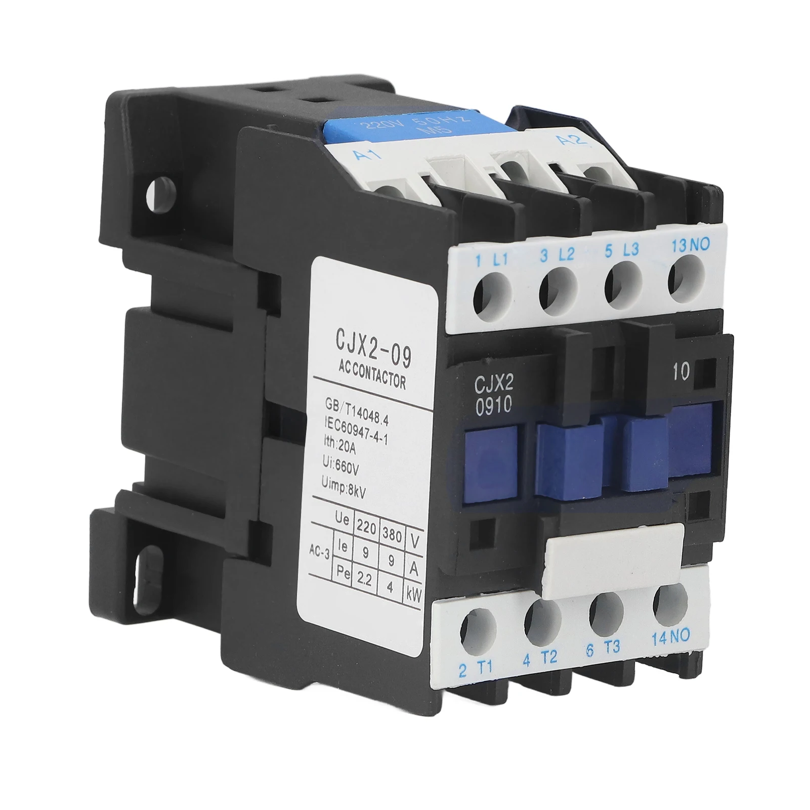 

220V AC Contactor Coil NO for Motor Power Supply Controls Indicators CJX2‑0910 220V 50HZ 9A Controls Indicators