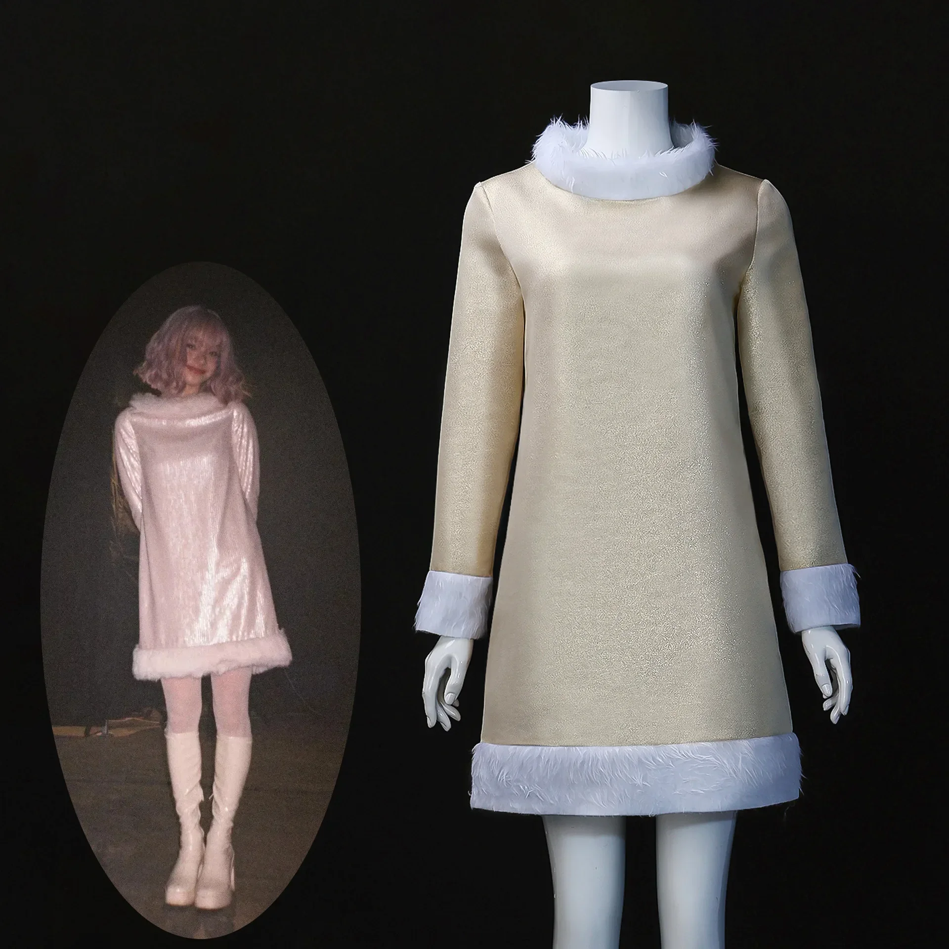 

Anime Addams Cosplay Enid Sinclair Dress Cosplay Costume Girls White Dress Halloween Carnival Cloth Disguise Dr ukh