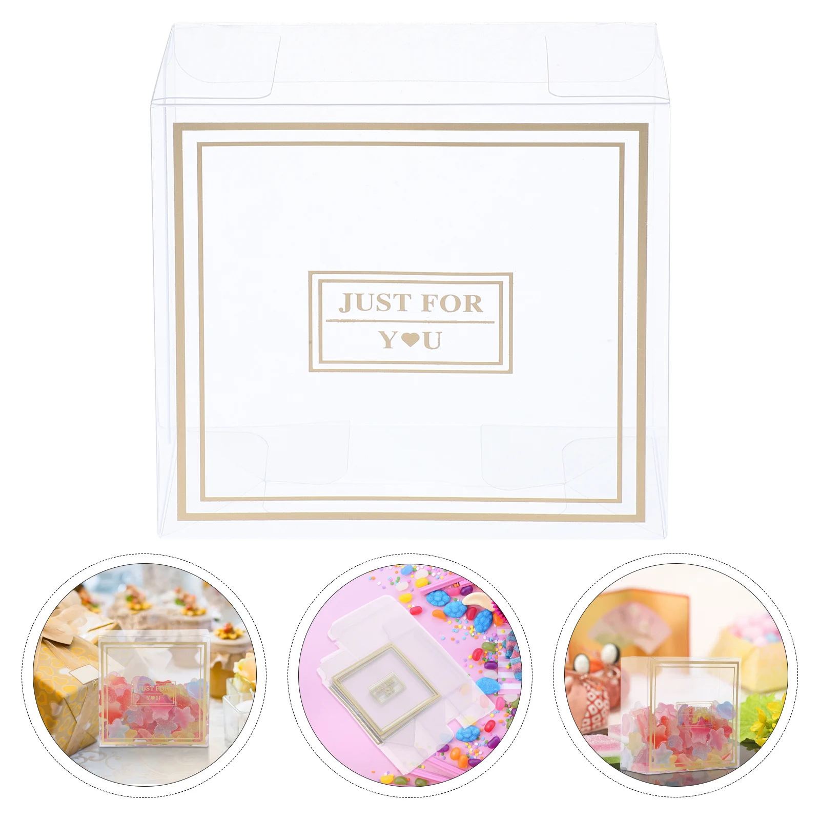 

Candy Box Cookie Boxes for Packaging Favor Charcuterie Chocolate Clear Favors Bakery